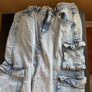 Wild Fable denim cargo skirt
